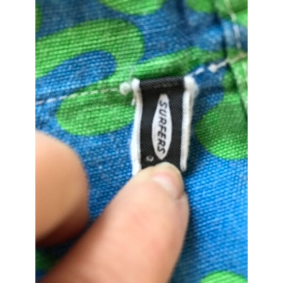 Vtg 1960's Surfers Catalina Martin Jammies Swim Trunks Size S Mod Blue & Green - Picture 4 of 8